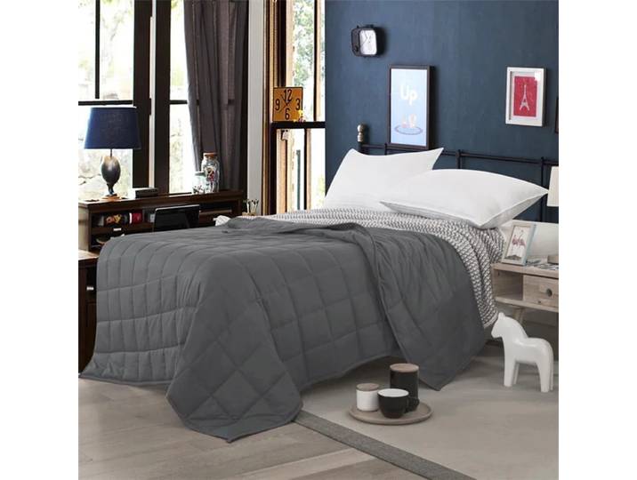 Couverture lestée en coton doux pour adultes, couette confortable, aide au sommeil, décompression