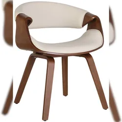 CLP Esszimmerstuhl Foley creme/Kunstleder