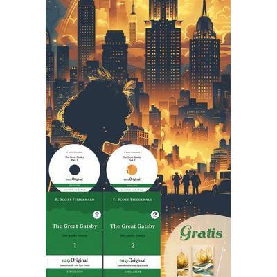 The Great Gatsby / Der große Gatsby - 2 Teile (2 Bücher + 2 MP3-Audio-CD + exklusive Extras) - Frank-Lesemethode, Set von F. Scott Fitzgerald,