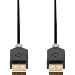 N CCBW60000AT20 - USB 2.0 Kabel, A-Stecker > A-Stecker, 2 m, Anthrazit
