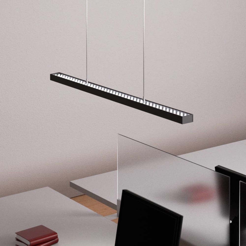 Arcchio Lámpara de techo de aluminio negro