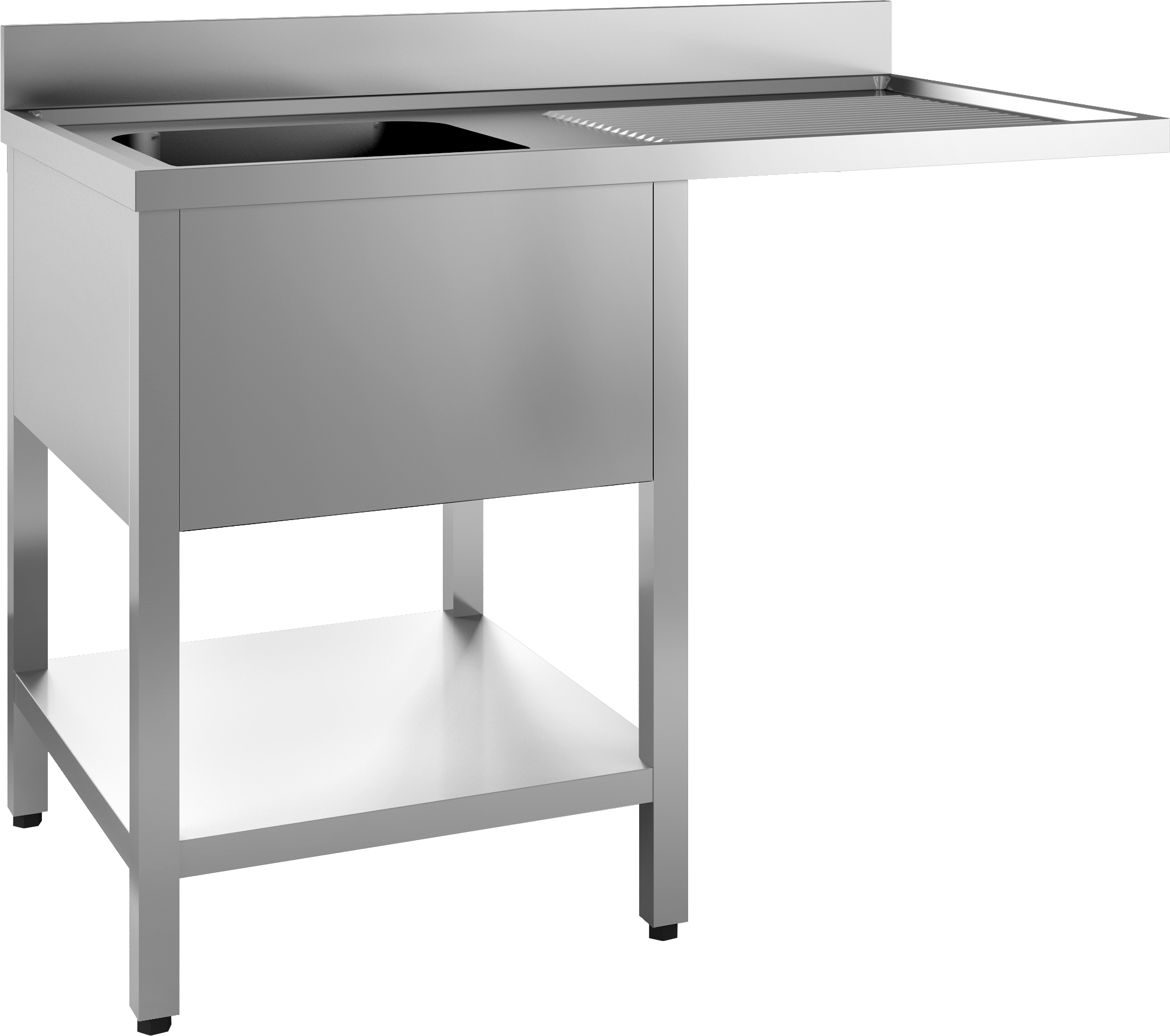 CHEFGASTRO 700 Spültisch Grundboden Spülmaschine abmontierbar 1 Links 1400 BxTxH 1400x700x850mm