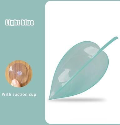 Uplift Picks Naturalistic Leaf Suction Cup Reptile Resting Platform For Frogs And Geckos Terrarium light Blue