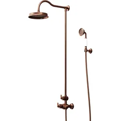 Steinberg Serie 350 Duschsystem, Komplettset mit Thermostat, 3502721BC, Farbe: Brushed Copper