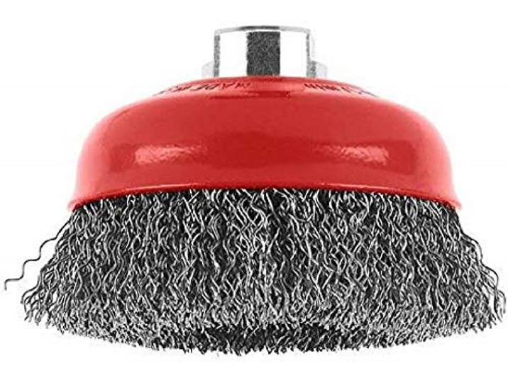 Bosch Accessories 2609256502 Brosse boisseau à fils ondulés pour Meuleuse Diamètre 100 mm