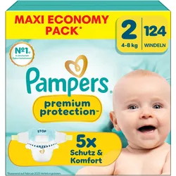 Pampers Premium Protection (Gr. 2, Halbmonatsbox, 124 Stk.)