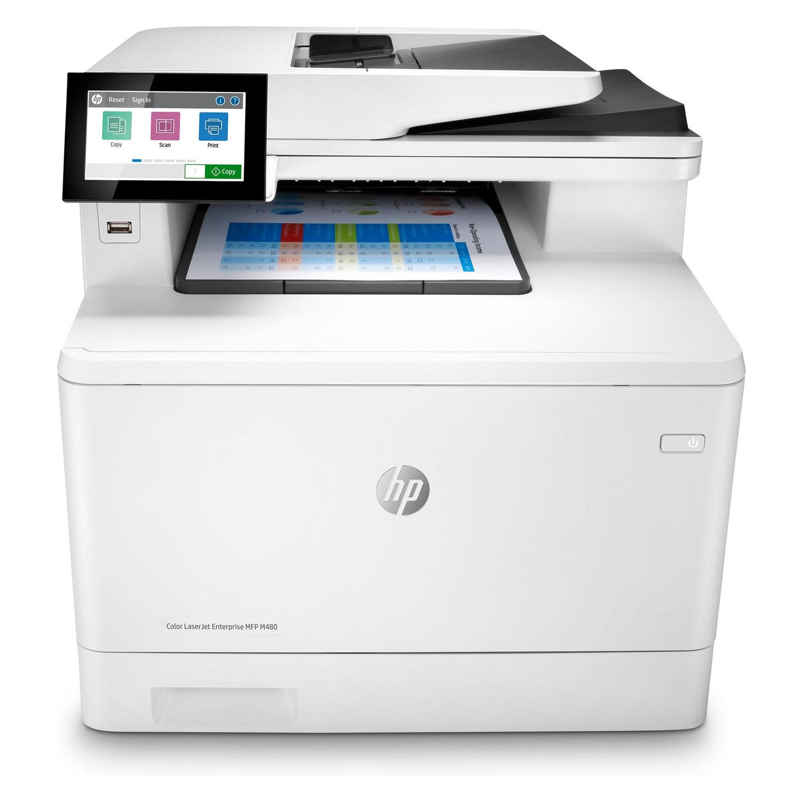 HP Color LaserJet Enterprise MFP M480f (Laser, Farbe) (3QA55A#B19)