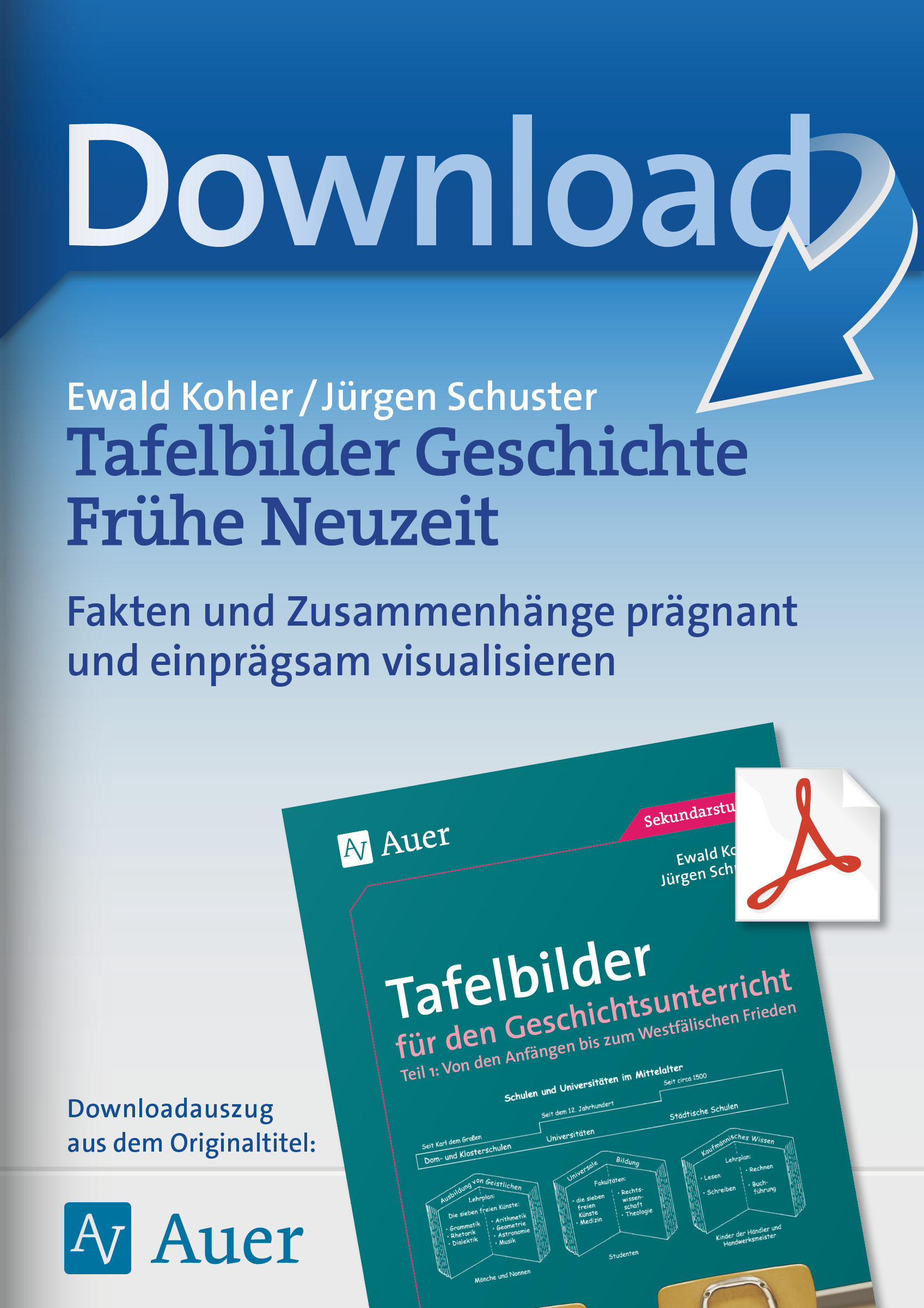 Auer Verlag Tafelbilder Geschichte Frühe Neuzeit
