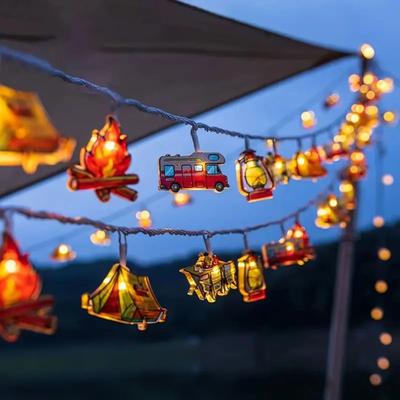 Uplifted Goods Portable LED Camping String Lights For Outdoor And Home Decor warm White 4.5m 30led