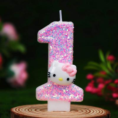 Uplift Treasures Cute Cat Number Birthday Cake Candle For Party Decorations 1