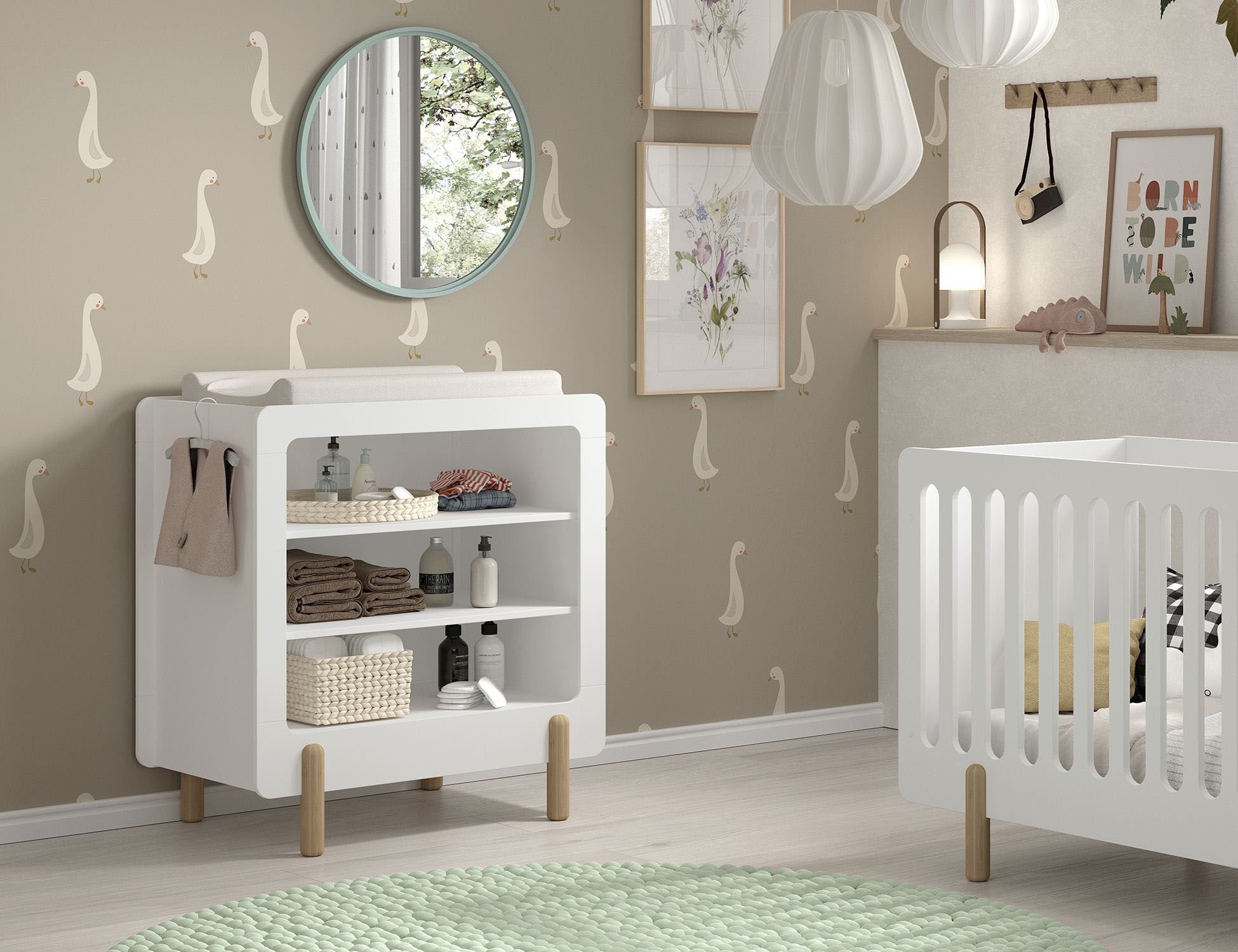 Kommode VIPACK "Smile, Wickelregal mit 3 Fächern, MDF weiss lackiert", weiss (weiß), B:88cm H:95,3cm T:54,4cm, MDF, Sideboards, Kommode, ohne Wickelauflage, feste Böden, bietet viel Stauraum weiß B/H/T: 88cm x 95,3cm x 54,4cm