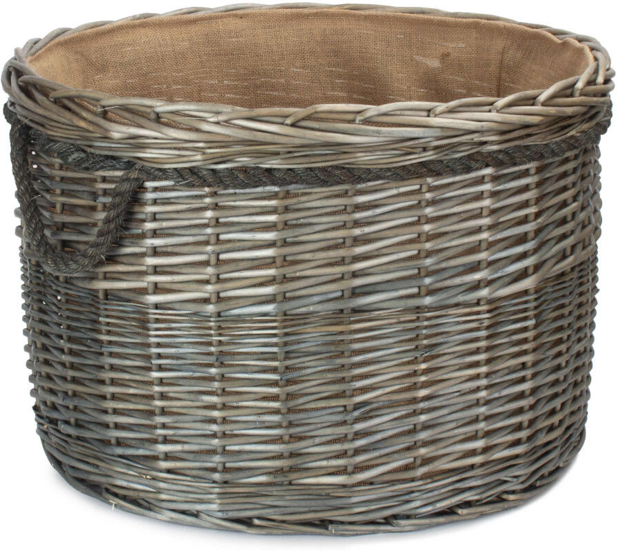 Bay Isle Home Wava Wicker Decorative Basket Brown 38cm H x 40cm W x 40cm D