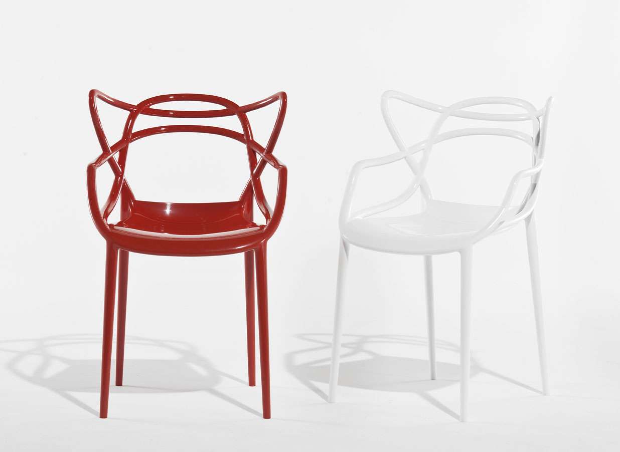 Kartell Masters Stuhl 4er Set (grau) grau