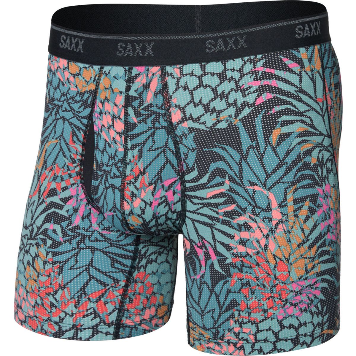 Saxx Quest Quick-dry Mesh Boxer Brief FLY pineapple patch-multi (PNM) S SXBB65F-PNM-S