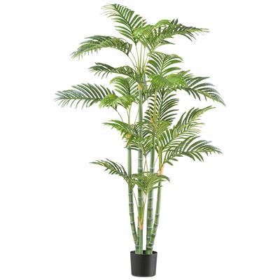 Kunstpalme CREATIV GREEN "Bambuspalme", grün, H:155cm, Kunststoff, Kunstpflanzen, mit zahlreichen Wedeln