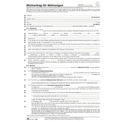 RNK Mietvertrag 525 Wohnung DIN A4 6Blatt