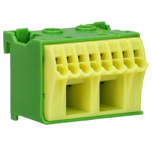 Hager QuickConnect PE-klemblok KN10E, 10-voudige klemset, groen/geel