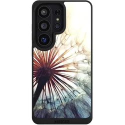Nivocase Handyhülle für Samsung Galaxy S26 Ultra Hülle NIVOpure Case Schwarz Blumen Fotografie Pusteblume (Samsung Galaxy S26 Ultra), Smartphone Hülle, Schwarz