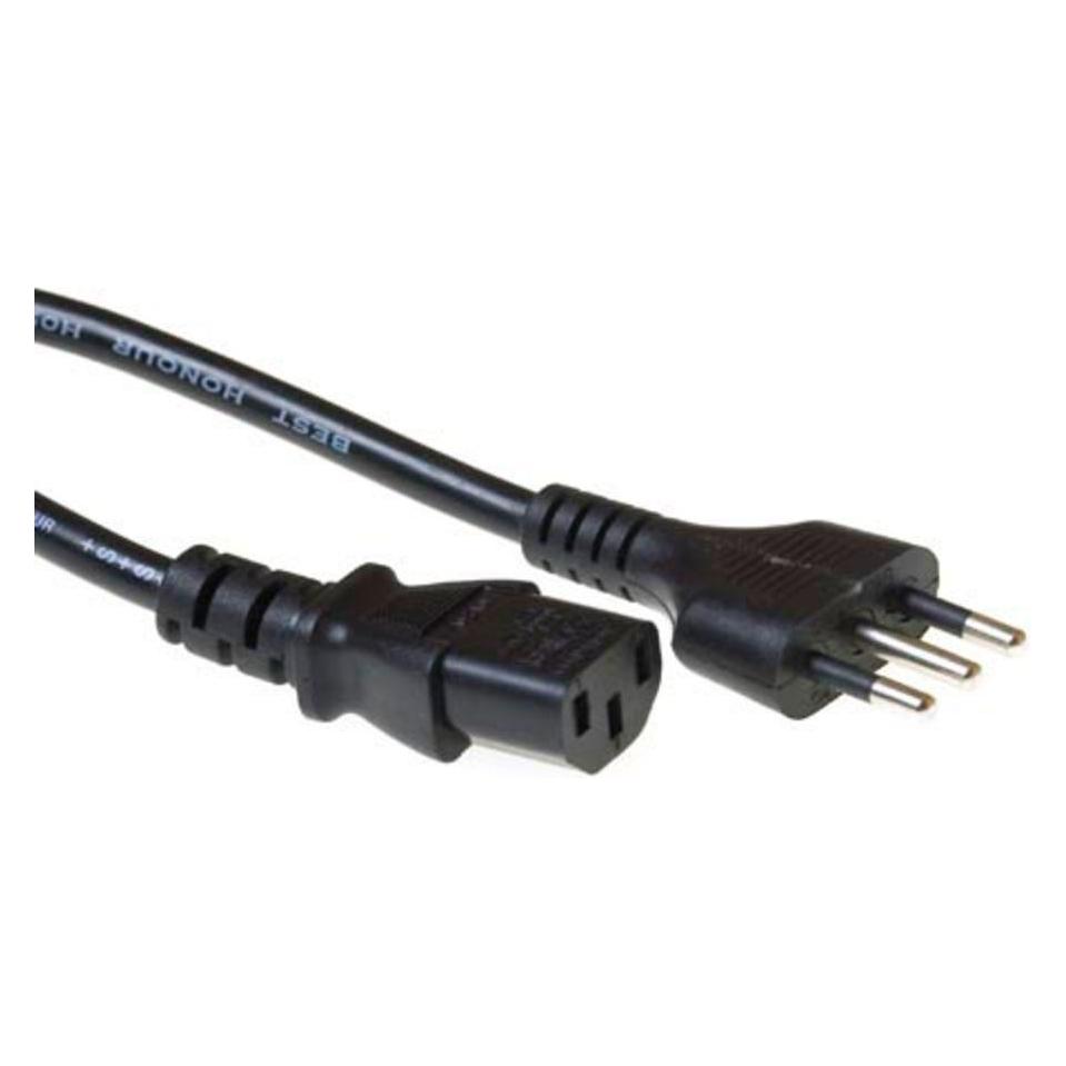 ACT Powercord Italian plug - C13 black 1.8 m (1.80 m) (AK5446)