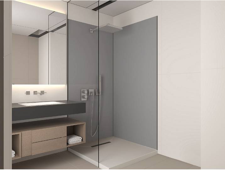 Wandpaneele Dusche 2er-Set inkl. Profile - 2x 90 x 210 cm - ITZIAR