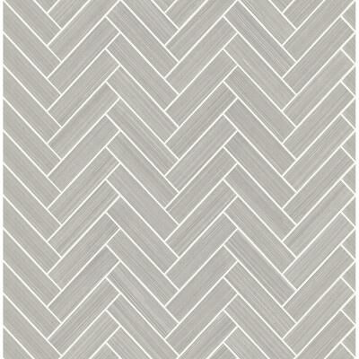 Stacy Garcia Home Herringbone Inlay Peel and Stick Wallpaper