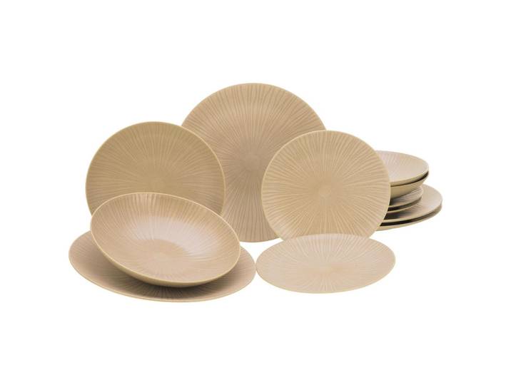 Kombiservice Steingut 4 Personen Geschirr Set