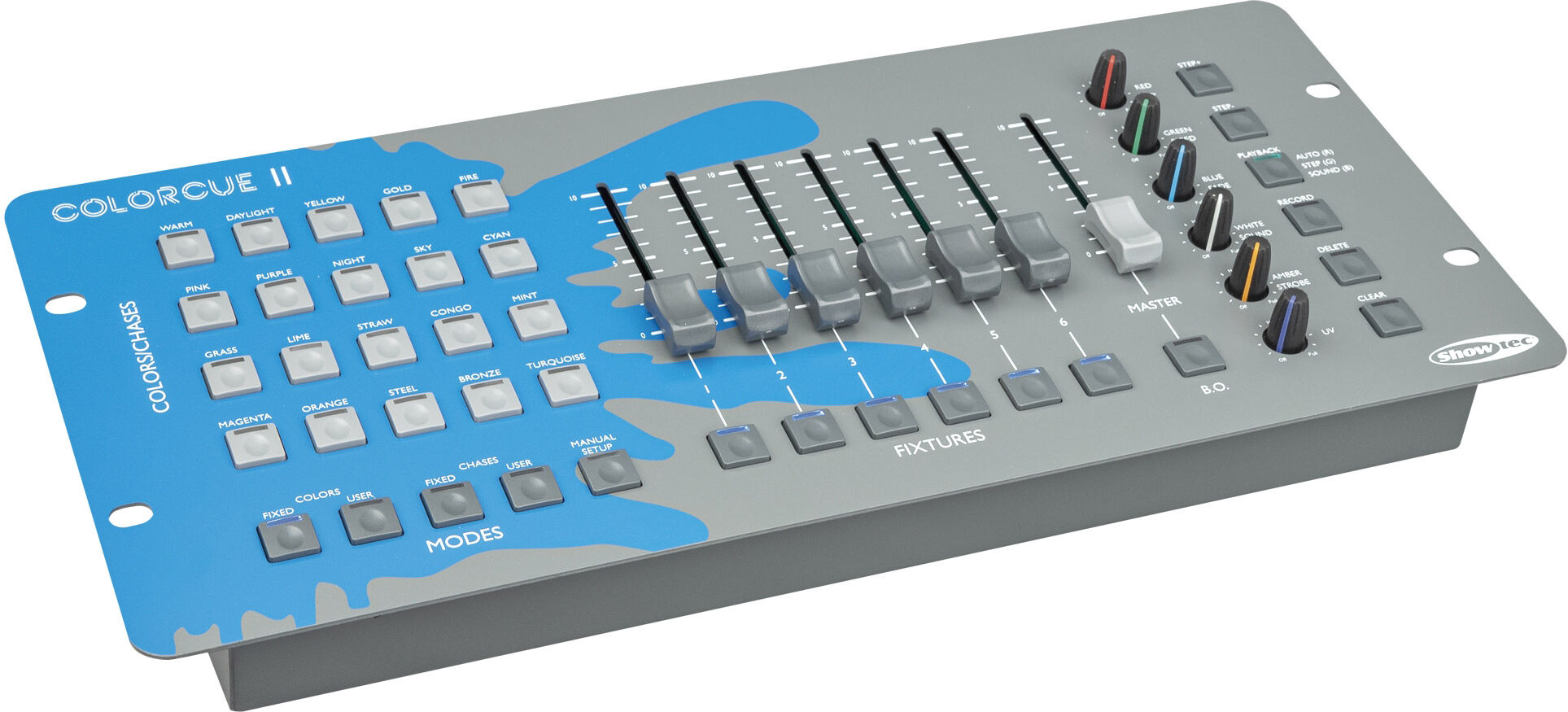Showtec Colorcue 2 Intelligenter 6-Fader-Controller Mit 6-Farbiger Led-Anzeige