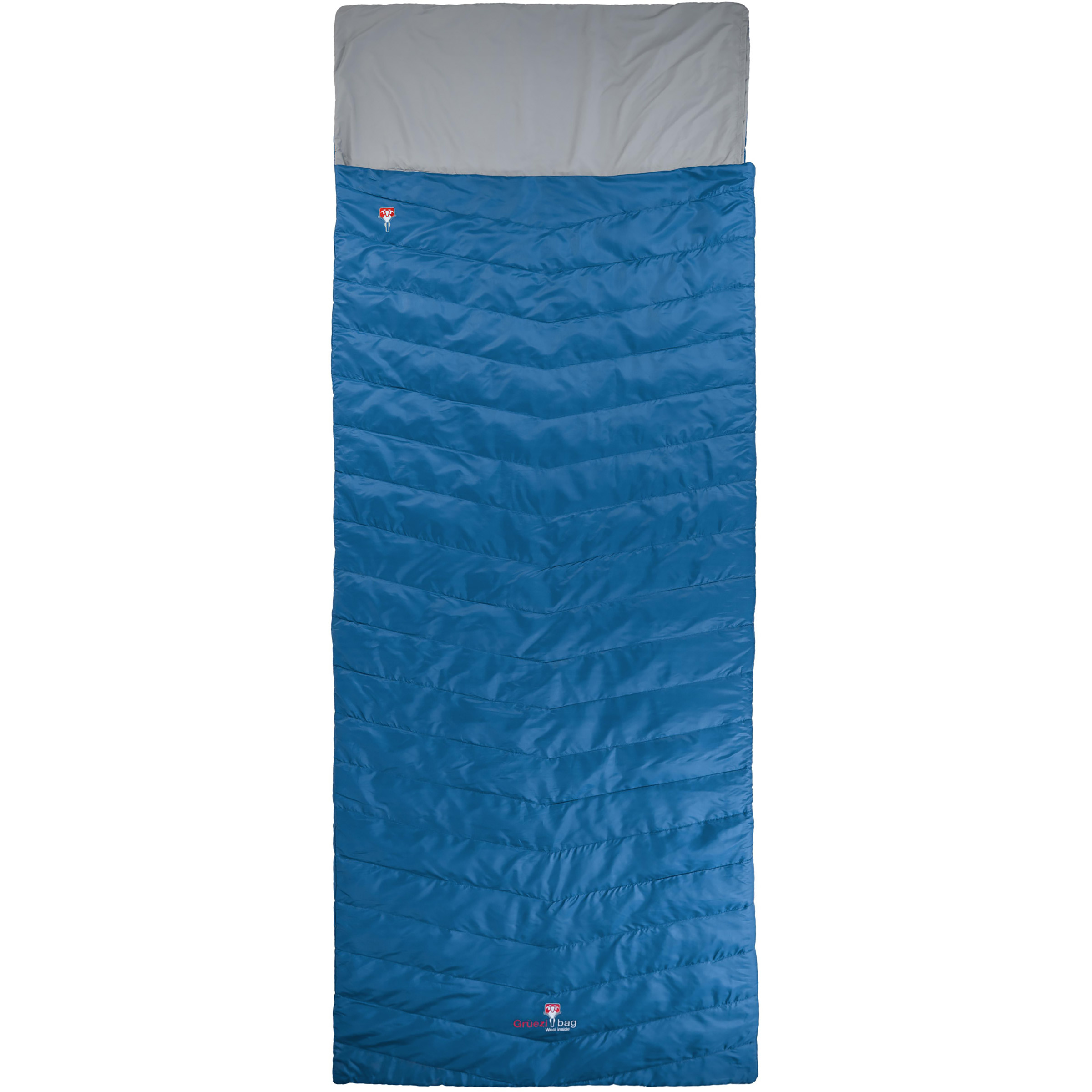 Grüezi Bag Wolle Almhütte Schlafsack Kunstfaserschlafsäcke blau Größe max. 195cm Camping | Reise