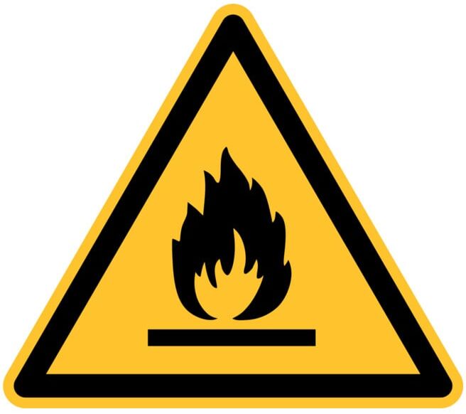 Panneau d'avertissement Eichner Matières inflammables (9225-12050-010)