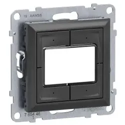 Legrand 765912 Seano MyHome Szenentaster zum Abrufen von 4 Szenarien in der Farbe Anthrazit