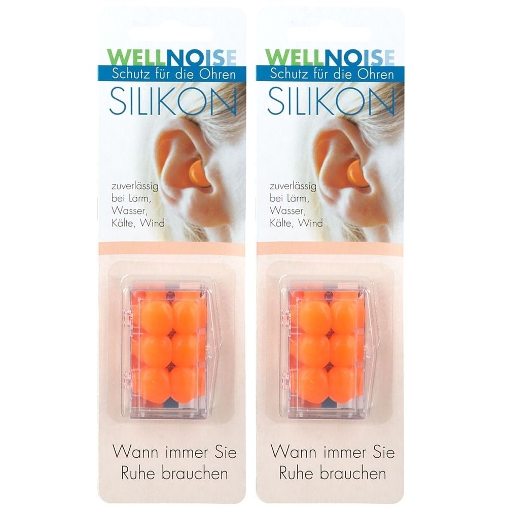 Wellnoise Ohrenstopfen orange Blister 2x 2x3x2 St