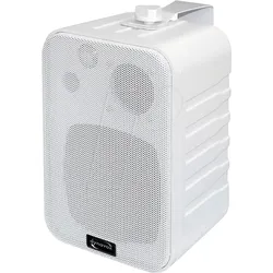 DYNAVOX 202996 - Mini-Box 3-Wege mit Halterung, weiß, Paar