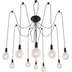 Rabalux 2224 Caspar Hängelampe schwarz E27 10x60W