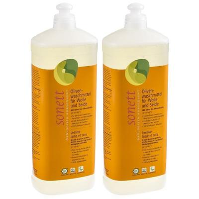 Sonett Olivenwaschmittel Wolle/Seide 1 lt x2 2x1 l Liquidum