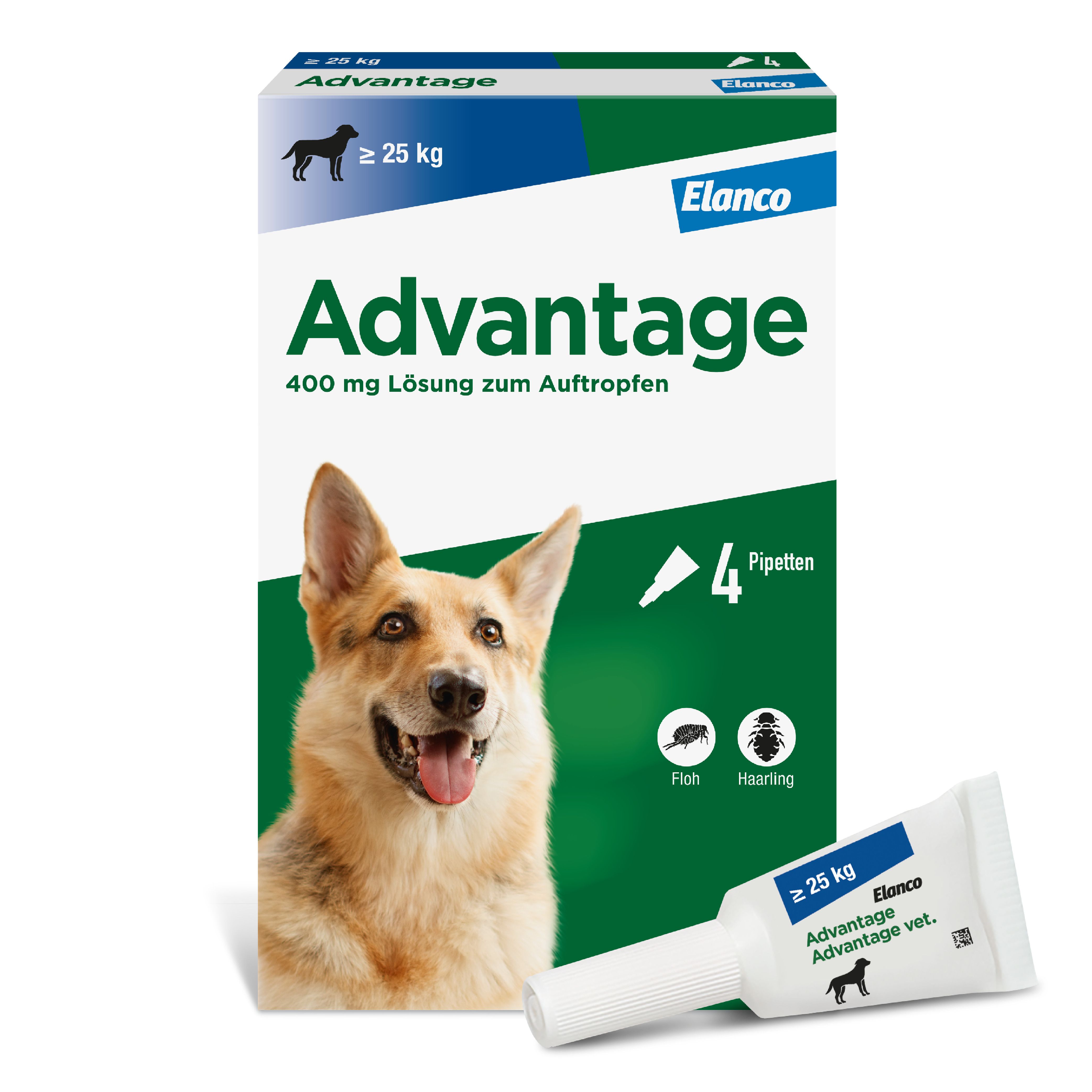 Advantage 400 Lösung Pipetten f.Hunde ab 25 kg 1x4 St