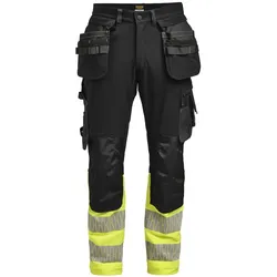 Jobman 2372 Handwerker Stretch Sichtbarkeit Frau D42 Schwarz / Gelb