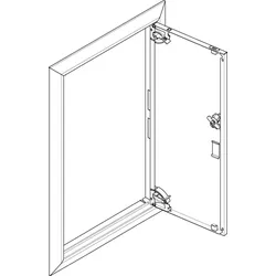 ABN GBRU15T Blendrahmen + Volltüre 1x5 für UP-Feldverteiler, 1x5-reihig