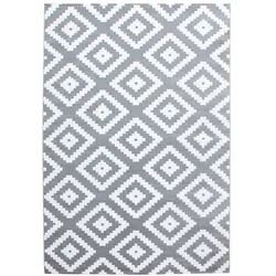 Teppich Flur Geo-Muster Pflegeleicht Waschbar Strapazierfähig Wohnzimmer Schlafzimmer Grau 140x200 cm – INN von Kadima Design
