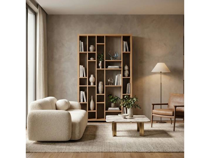 Nook-Bücherregal aus Holz 126 cm