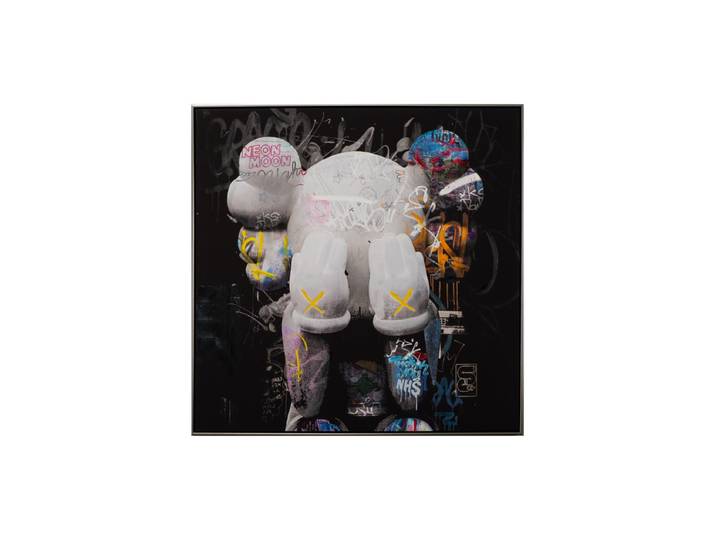 Handbemaltes, gerahmtes Bild „Comic Art Mouse“ 102.5 x 102.5 cm Multicolor Crea Collection
