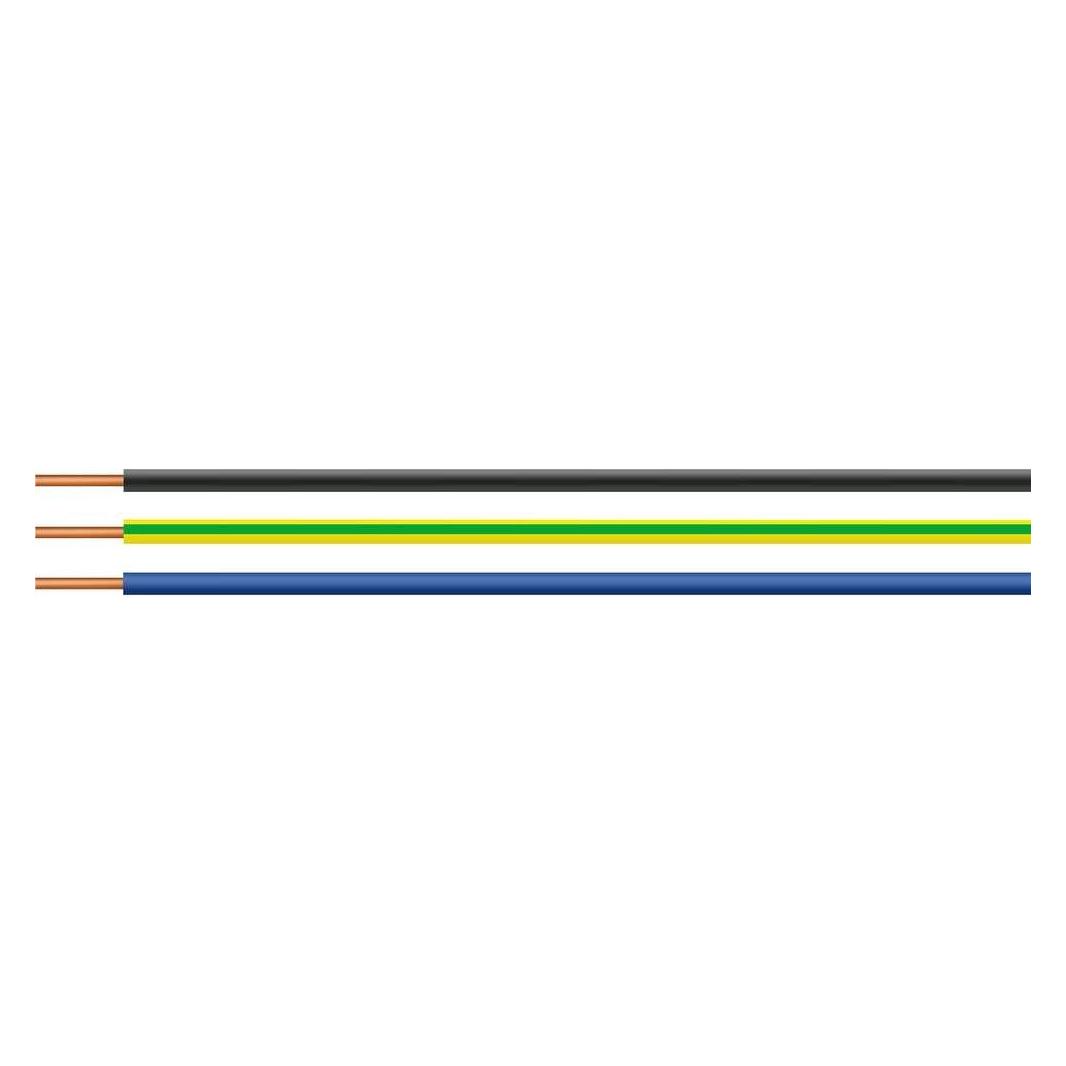 Eneroid Installationsdraht H05V-U, 1 mm², 100 m, grau (100 m) (28783-100)