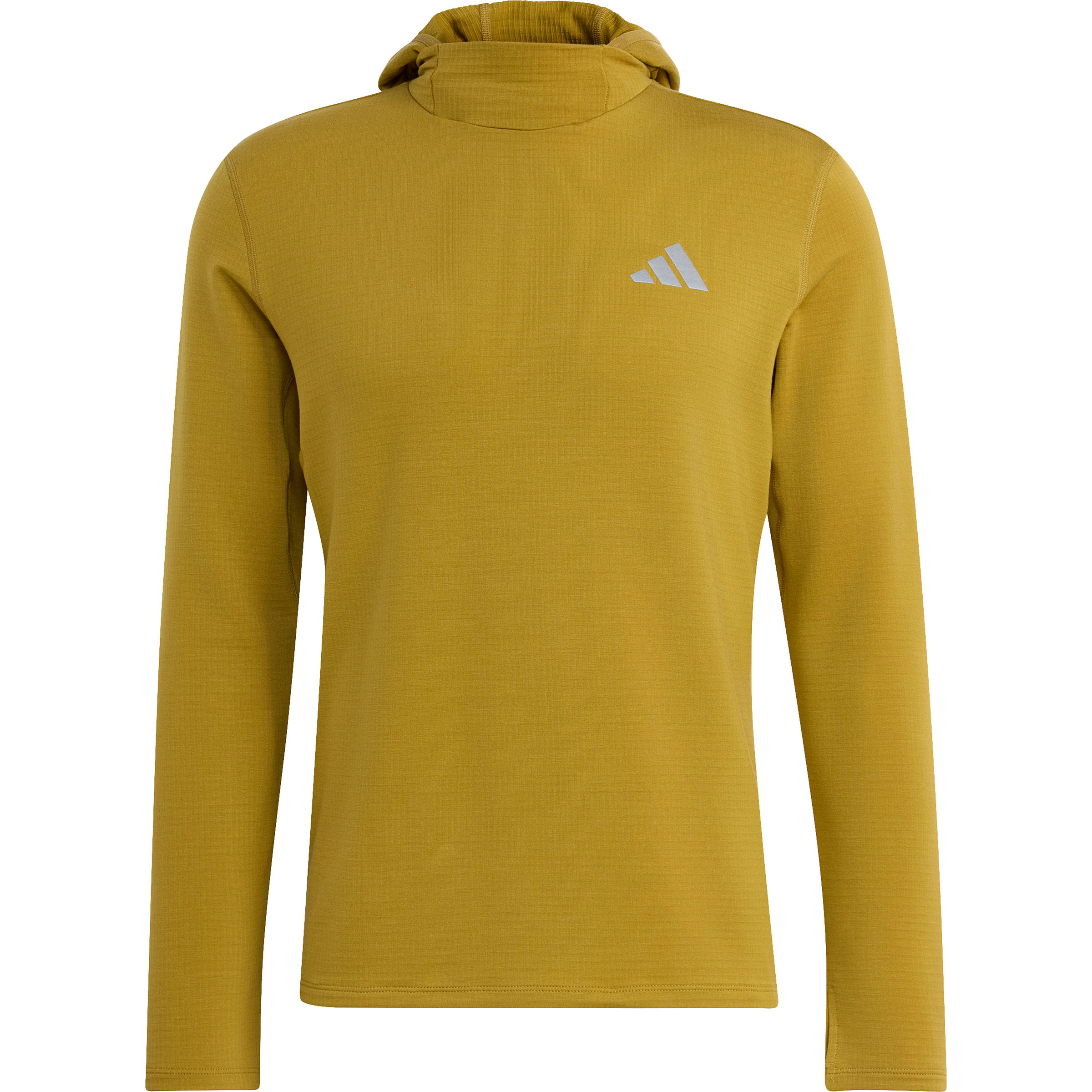 adidas Essential Running Winterized Herren Laufshirts oliv Größe XXL Laufen | Trailrunning Schnell trocknend