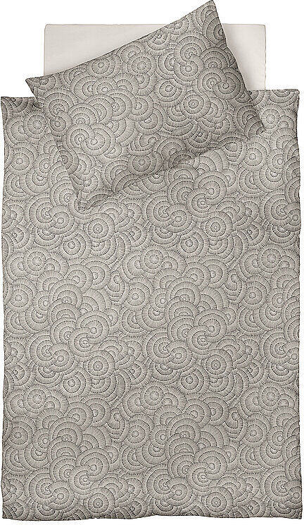 FLEURESSE Satin Bettwäsche MODERN LIFE 70x90cm / 140x200cm Soft Greige hellgrau EG