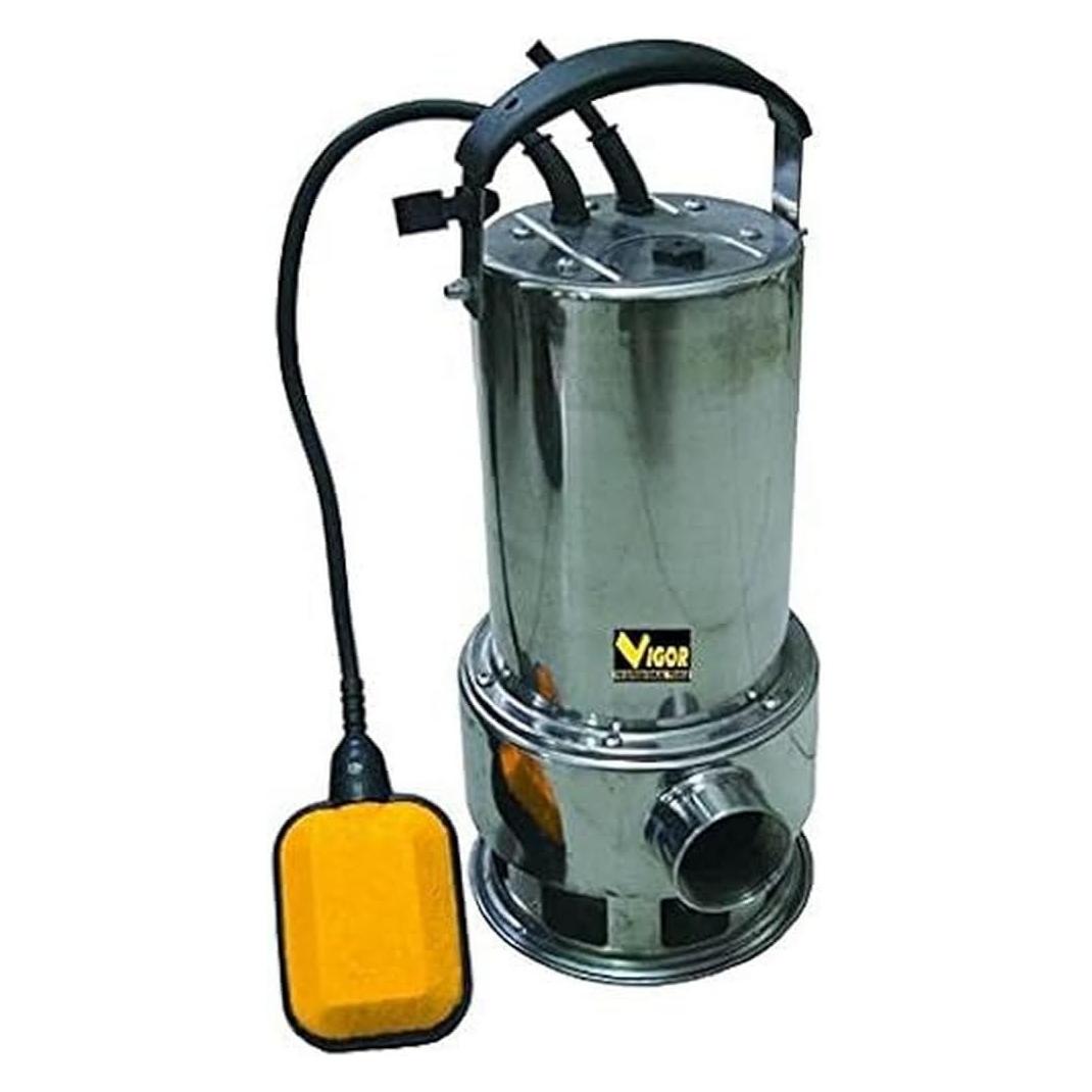 Vigor-blinky Vigor SUB Inox 750 Automatische elektrische pomp, roestvrij staal, 1-1/2 inch, M (Klarwasserpumpe) (SUB Inox 750)