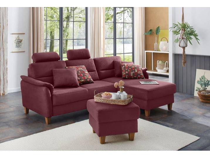 Home affaire Ecksofa Palmera L-Form, B: 244 cm - OTTO. Verlässliche Qualität., optional Schlaffunktion & Bettkasten, Federkern