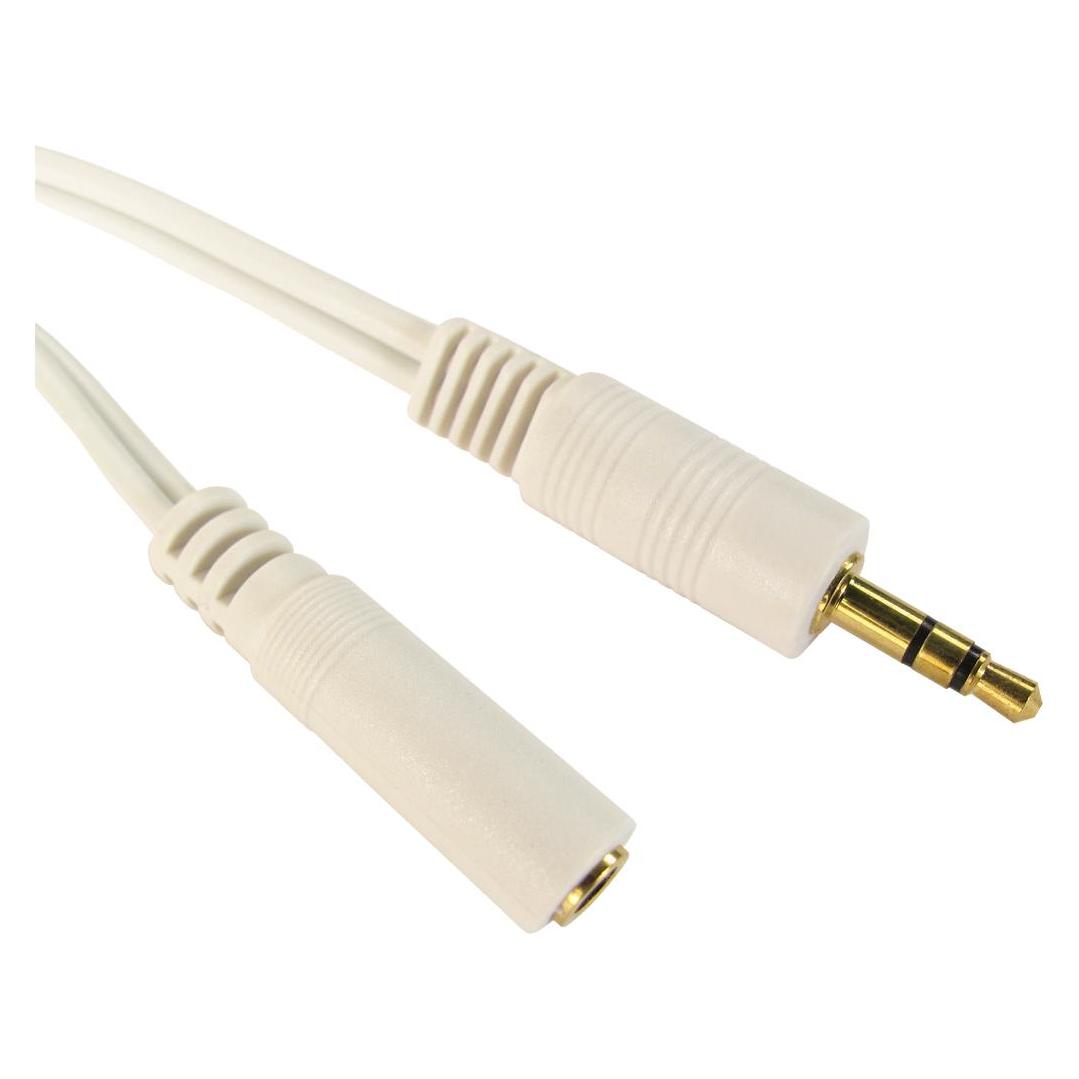Cables Direct CDL 2m 3.5mm Stereo Ext - White (2 m) (2TT-102WHT)