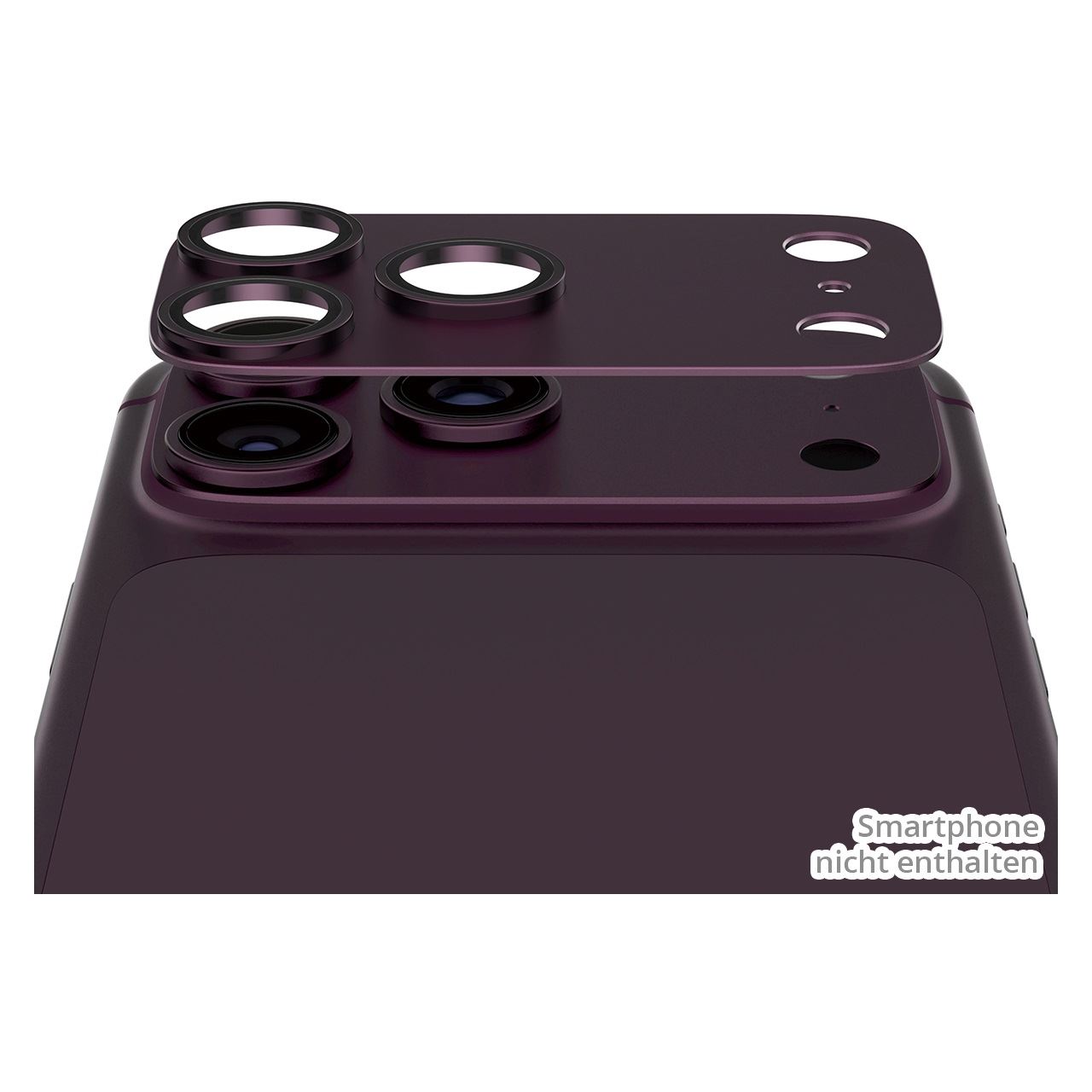 PanzerGlass Fender Camera Protector dark cherry iPhone 18 Pro