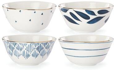 Lenox Blue Bay 4-piece Dessert Bowl Set Blue