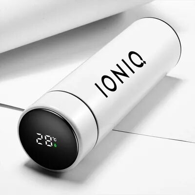 Modern Mode Marketplace Smart Temperature Water Bottle With LED Display white
