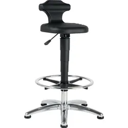 interstuhl Sitz-/Stehstuhl Flex Integralschaum  Sitzhöhenverstellung 510 - 780 mm mit Fußring ESD - 9419E-2000